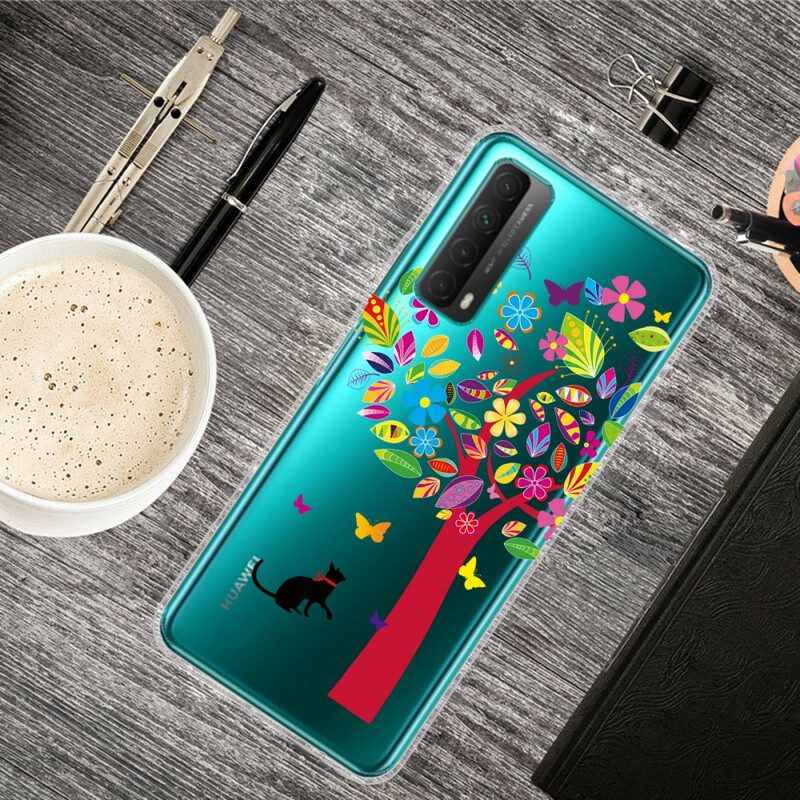 Cover Huawei P Smart 2021 Gatto Sotto L'albero