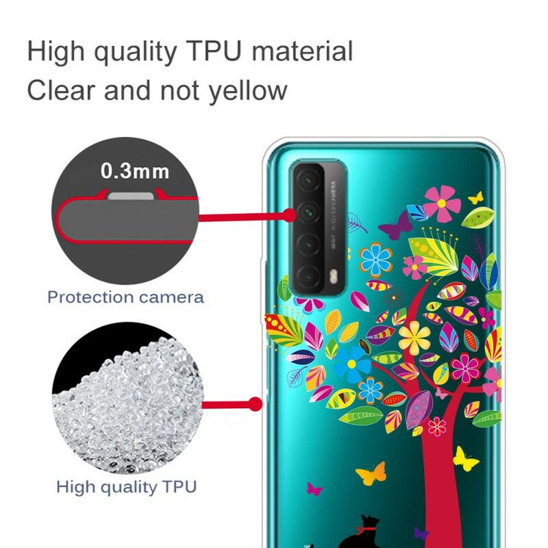 Cover Huawei P Smart 2021 Gatto Sotto L'albero