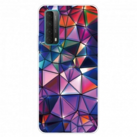 Cover Huawei P Smart 2021 Geometria Colorata Flessibile