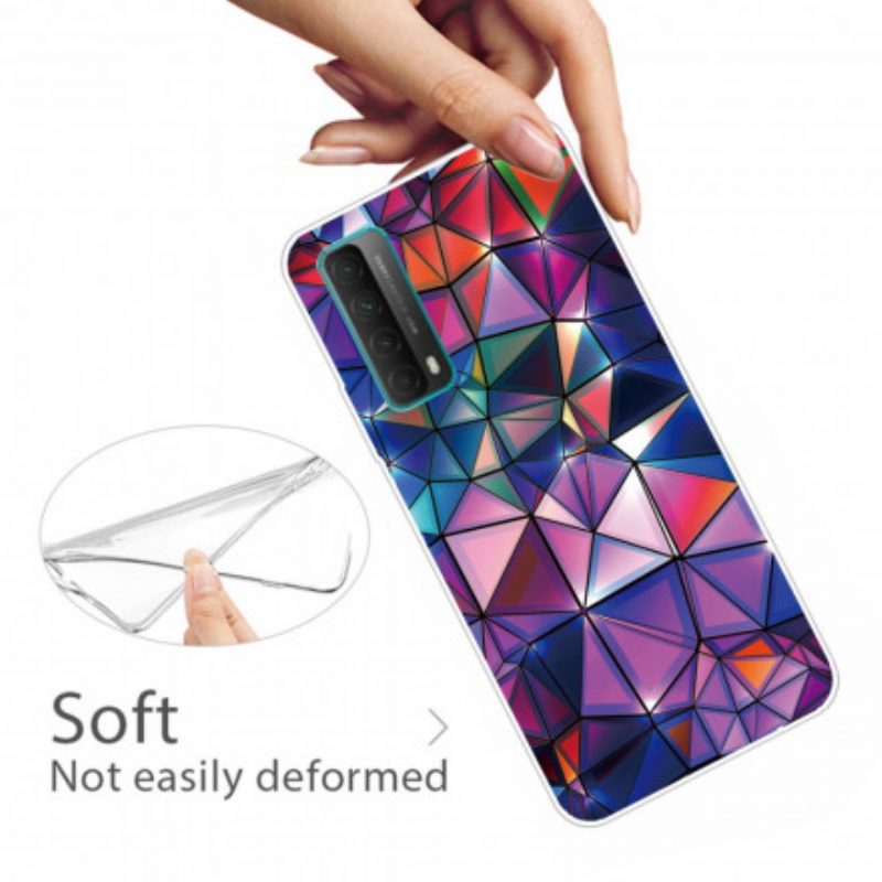 Cover Huawei P Smart 2021 Geometria Colorata Flessibile