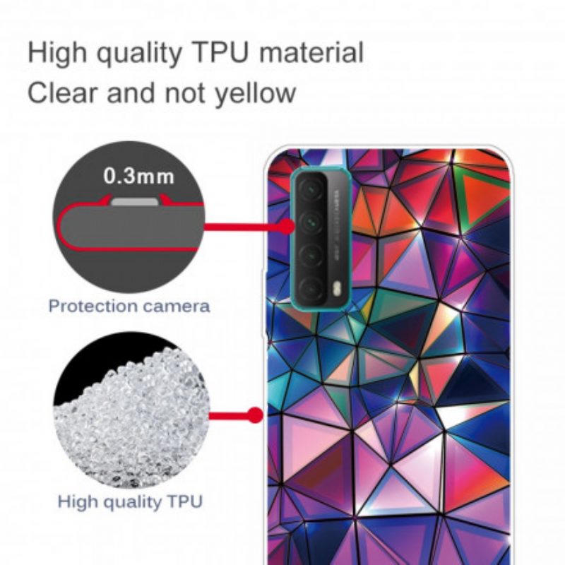 Cover Huawei P Smart 2021 Geometria Colorata Flessibile