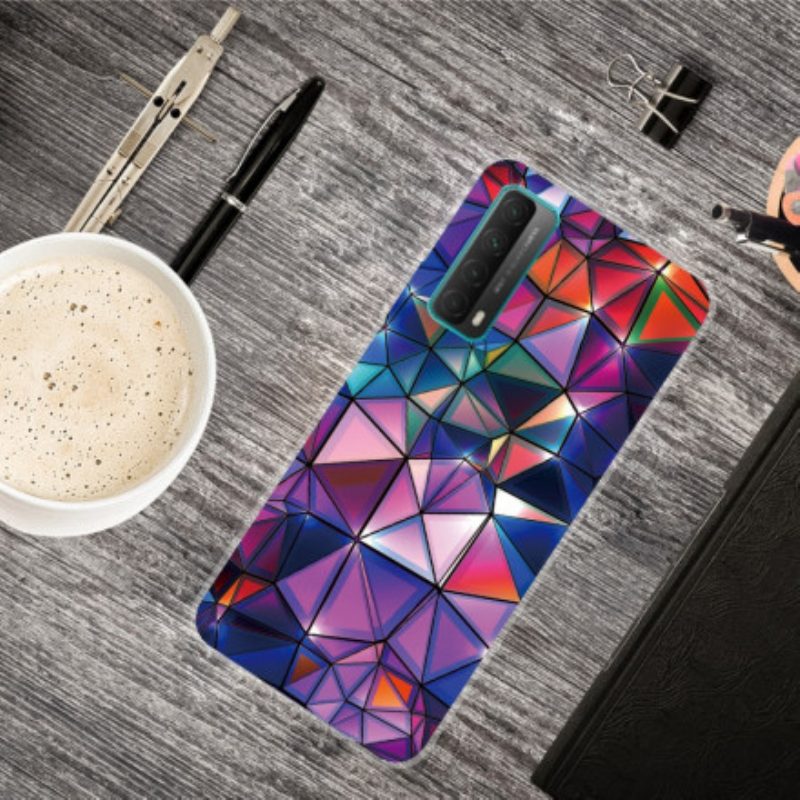 Cover Huawei P Smart 2021 Geometria Colorata Flessibile