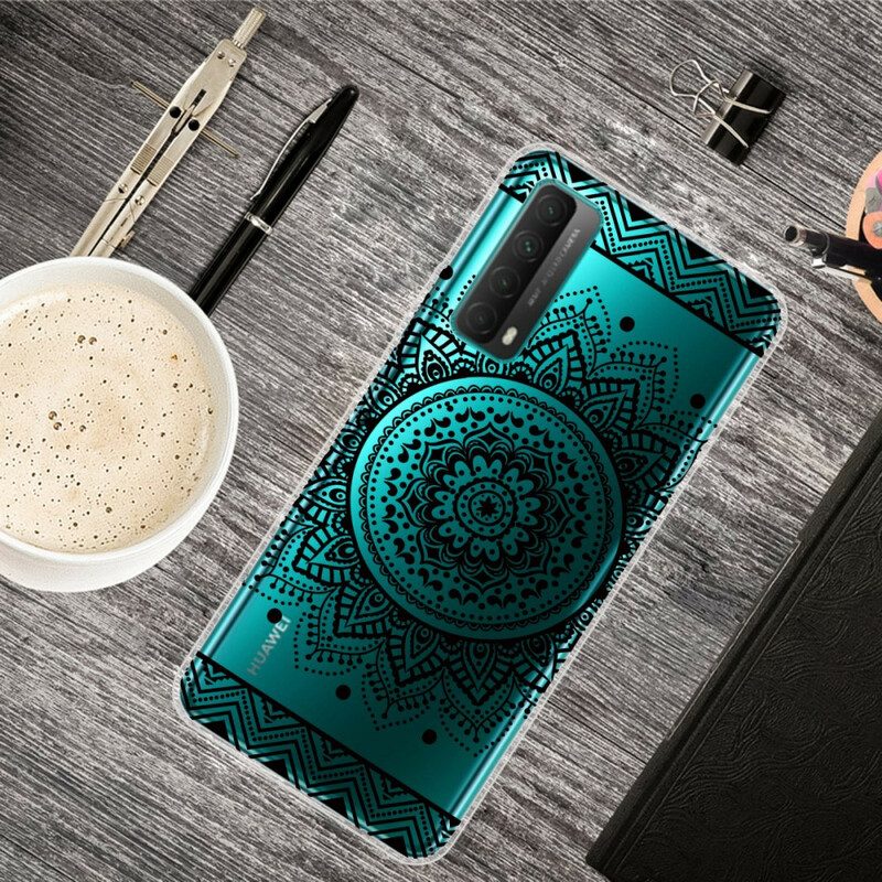 Cover Huawei P Smart 2021 Mandala Di Fiori Senza Soluzione Di Continuità