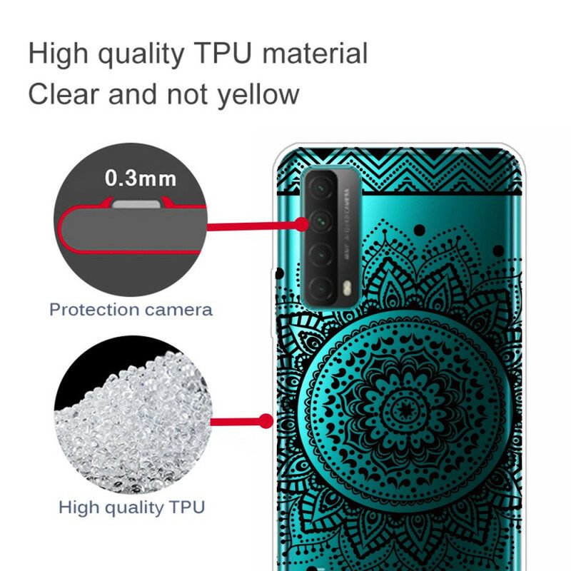 Cover Huawei P Smart 2021 Mandala Di Fiori Senza Soluzione Di Continuità