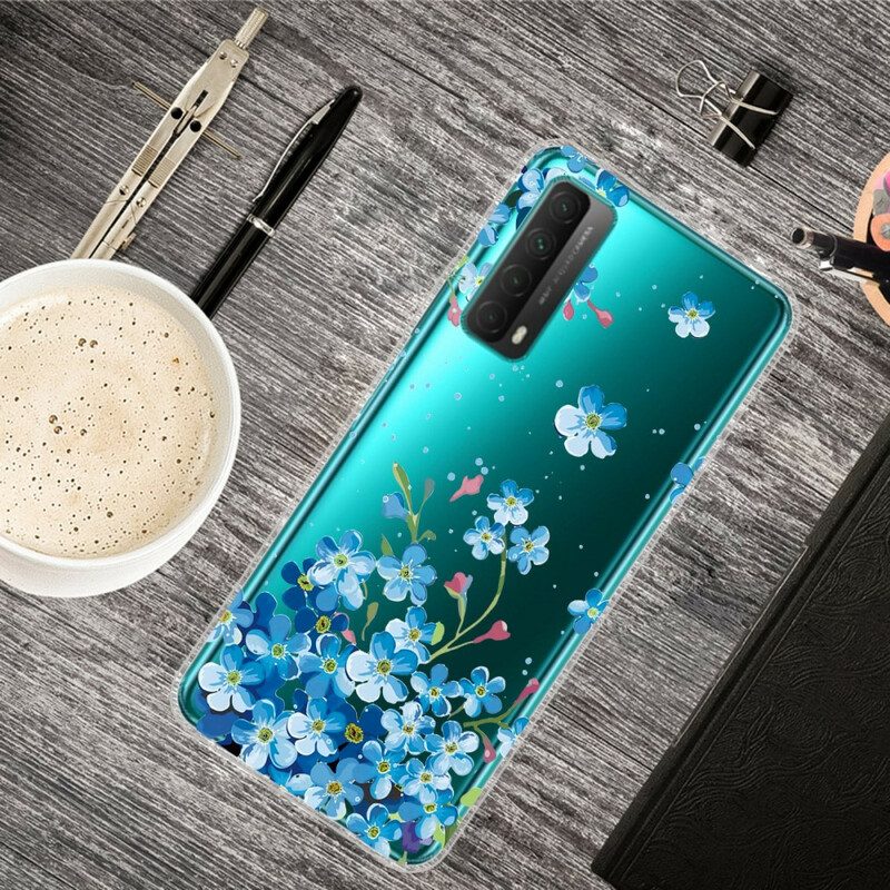 Cover Huawei P Smart 2021 Mazzo Di Fiori Blu