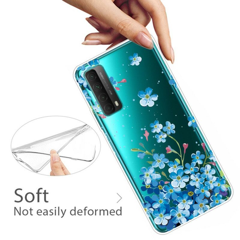 Cover Huawei P Smart 2021 Mazzo Di Fiori Blu