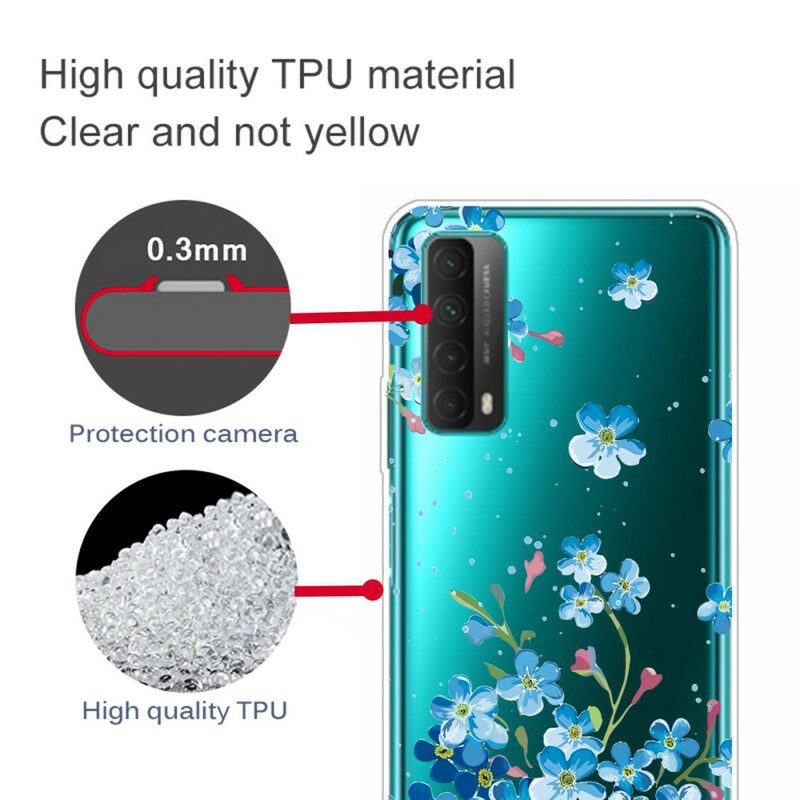 Cover Huawei P Smart 2021 Mazzo Di Fiori Blu