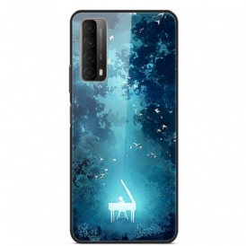 Cover Huawei P Smart 2021 Pianoforte In Vetro Temperato Nella Notte