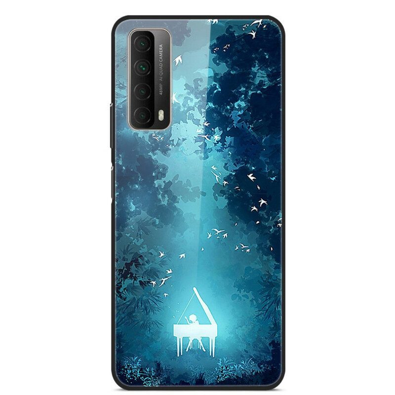 Cover Huawei P Smart 2021 Pianoforte In Vetro Temperato Nella Notte