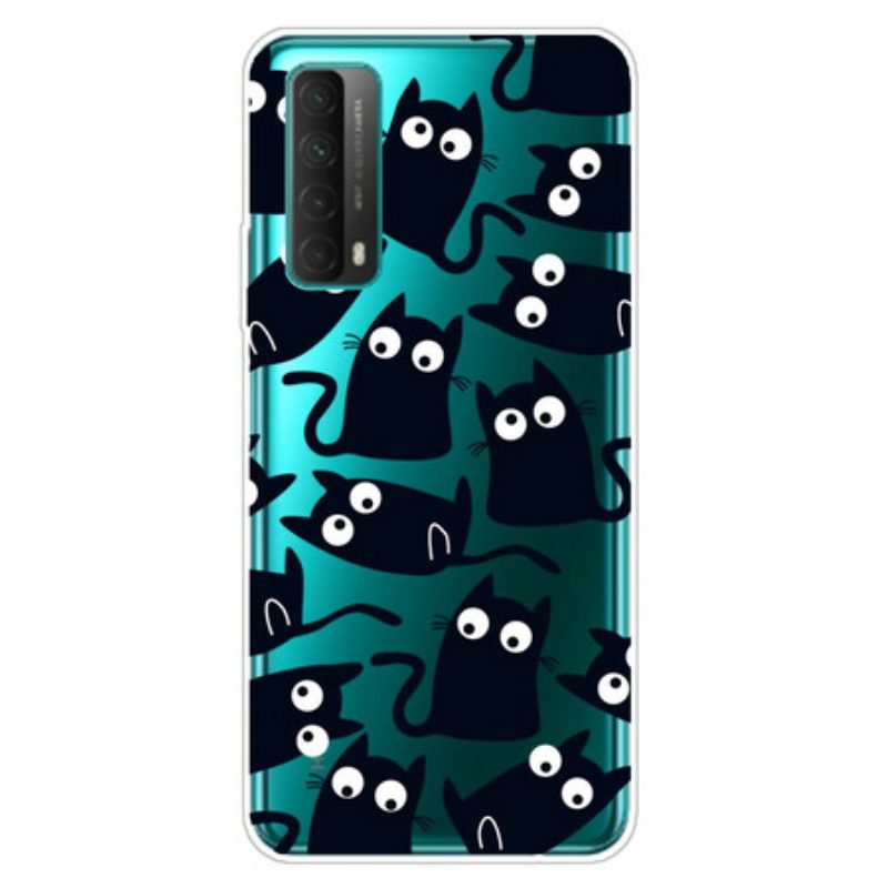 Cover Huawei P Smart 2021 Più Gatti Neri