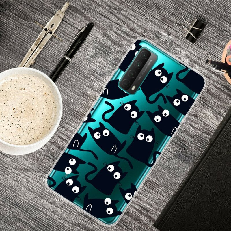 Cover Huawei P Smart 2021 Più Gatti Neri