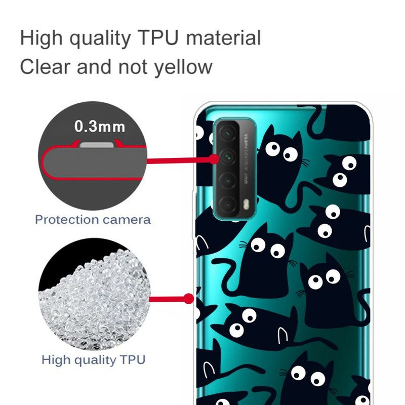 Cover Huawei P Smart 2021 Più Gatti Neri