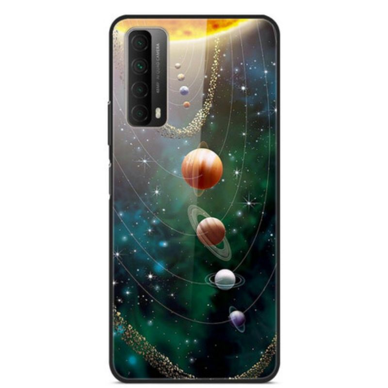 Cover Huawei P Smart 2021 Sistema Solare Pianeta In Vetro Temperato