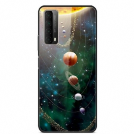 Cover Huawei P Smart 2021 Sistema Solare Pianeta In Vetro Temperato