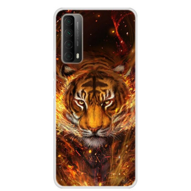 Cover Huawei P Smart 2021 Tigre Di Fuoco