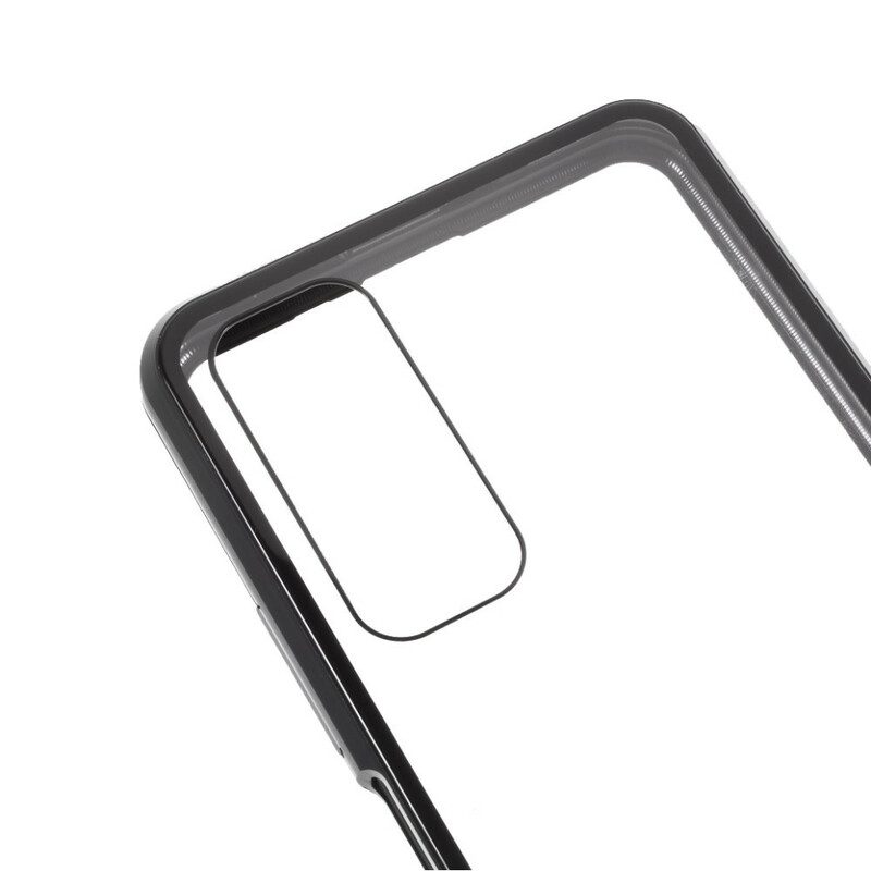 Cover Huawei P Smart 2021 Vetro Temperato Anteriore E Posteriore E Metallo