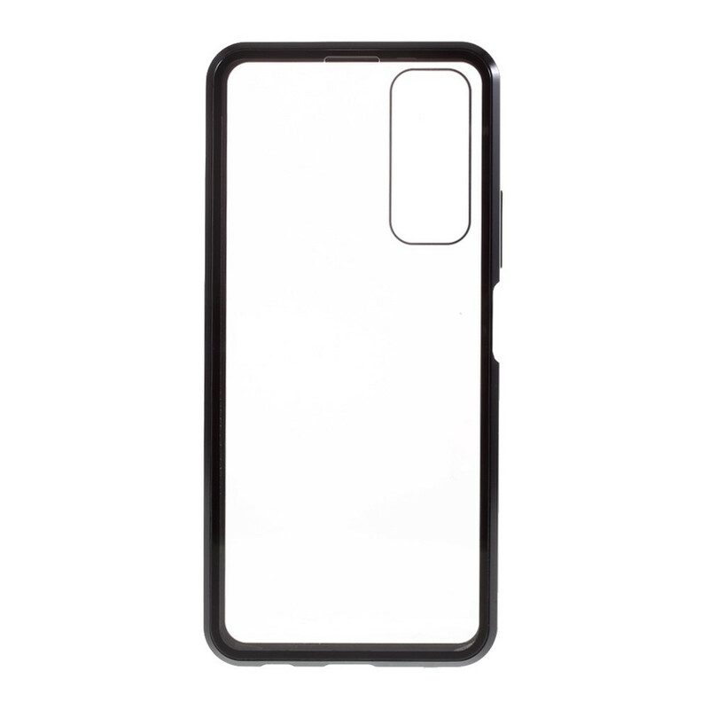 Cover Huawei P Smart 2021 Vetro Temperato Anteriore E Posteriore E Metallo