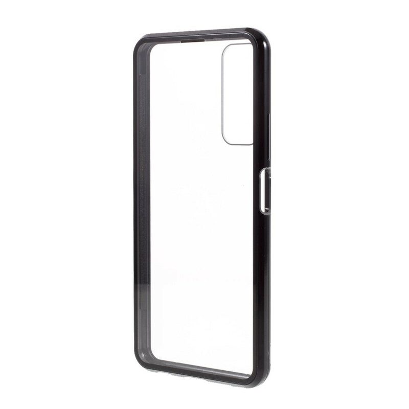 Cover Huawei P Smart 2021 Vetro Temperato Anteriore E Posteriore E Metallo