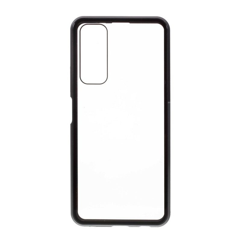 Cover Huawei P Smart 2021 Vetro Temperato Anteriore E Posteriore E Metallo