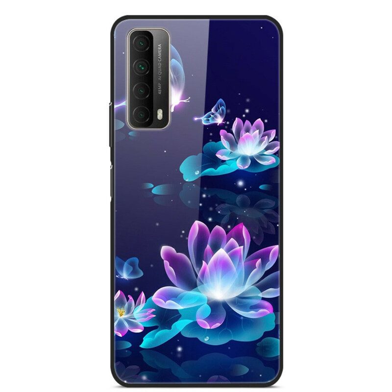 Cover Huawei P Smart 2021 Vetro Temperato Fantasia Fiori