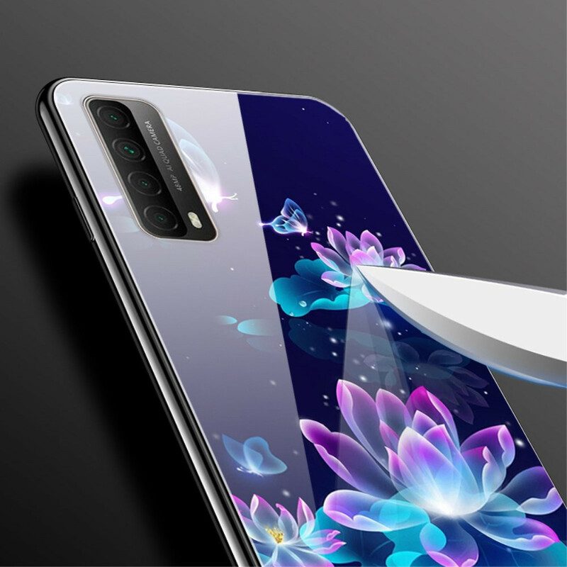 Cover Huawei P Smart 2021 Vetro Temperato Fantasia Fiori