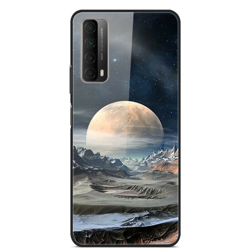 Cover Huawei P Smart 2021 Vetro Temperato Space Moon