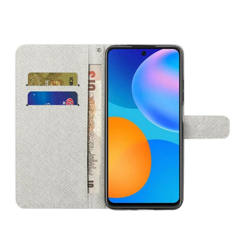 Custodia A Portafoglio Huawei P Smart 2021 Gatti Funky Con Cinturino