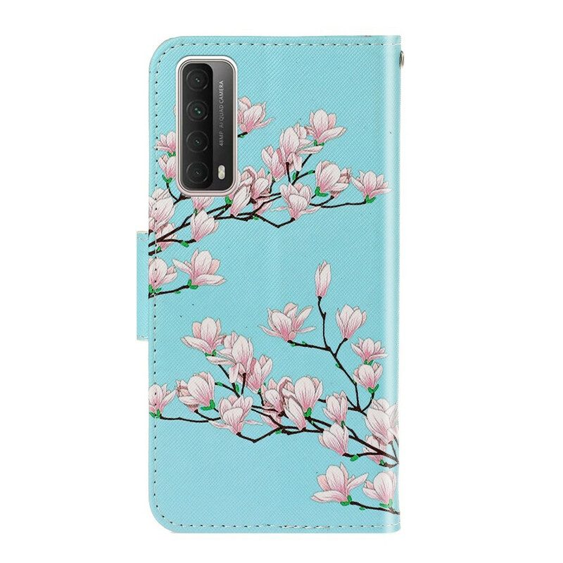 Custodia in pelle Huawei P Smart 2021 Arbusto Strappy