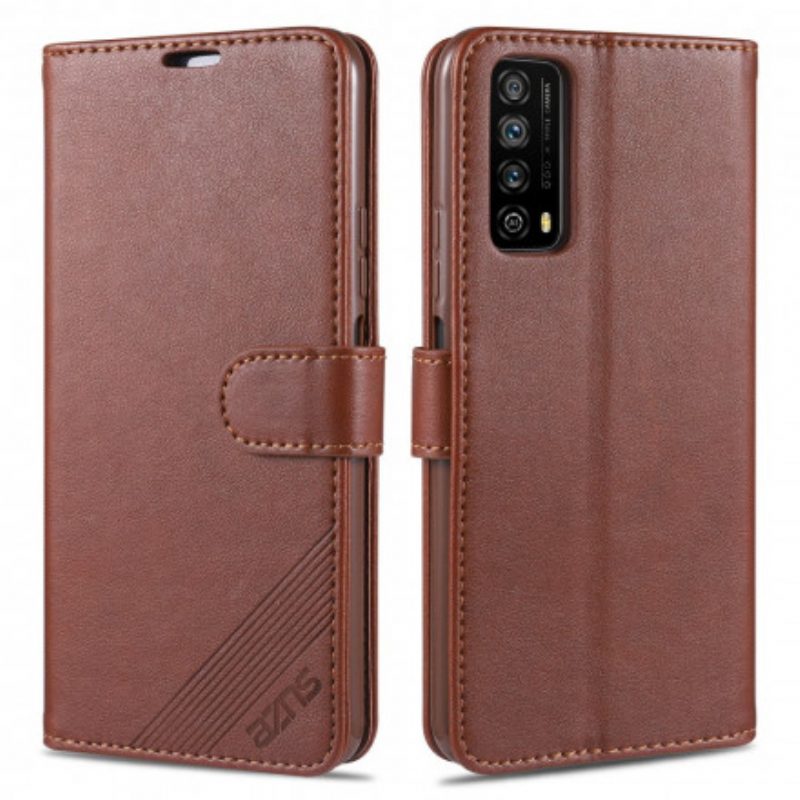 Custodia in pelle Huawei P Smart 2021 Azns Ecopelle