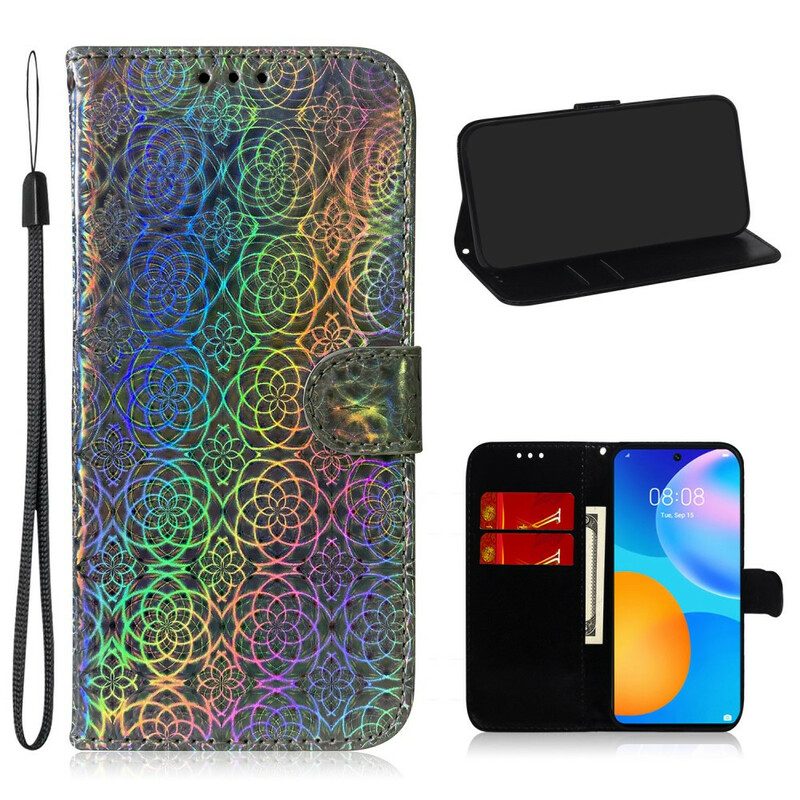 Custodia in pelle Huawei P Smart 2021 Colore Puro