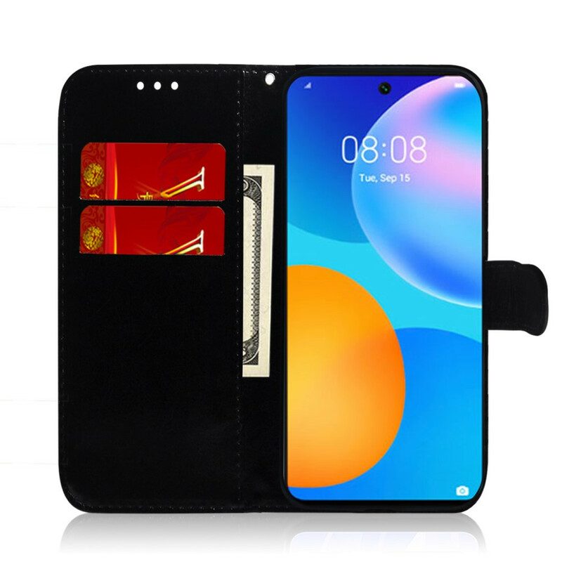 Custodia in pelle Huawei P Smart 2021 Colore Puro