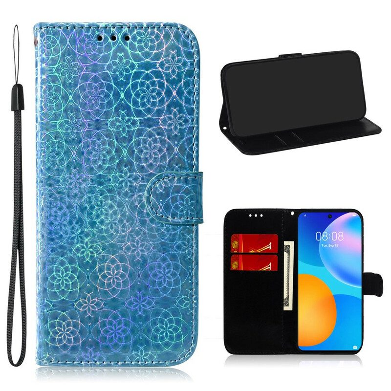 Custodia in pelle Huawei P Smart 2021 Colore Puro