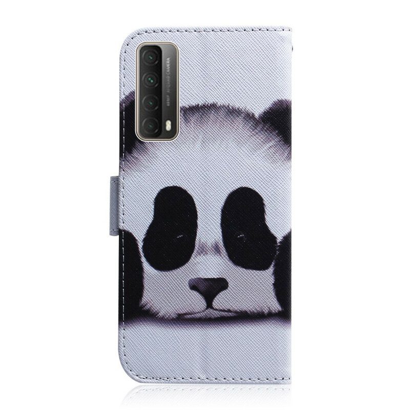 Custodia in pelle Huawei P Smart 2021 Faccia Da Panda