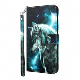 Custodia in pelle Huawei P Smart 2021 Lupo Maestoso