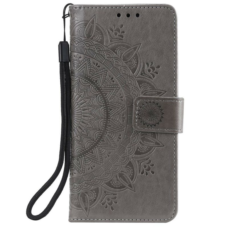 Custodia in pelle Huawei P Smart 2021 Mandala Del Sole