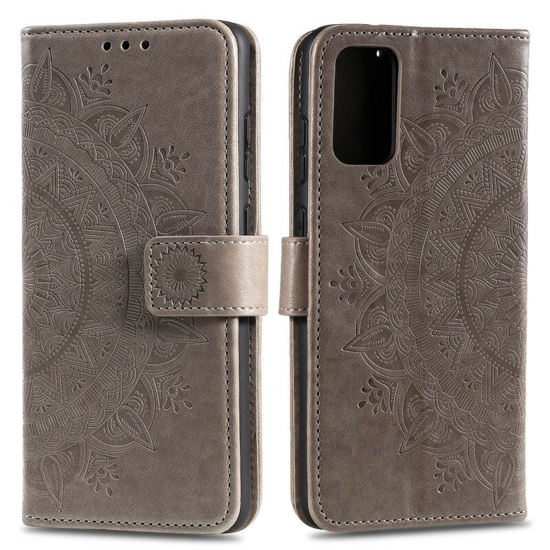 Custodia in pelle Huawei P Smart 2021 Mandala Del Sole