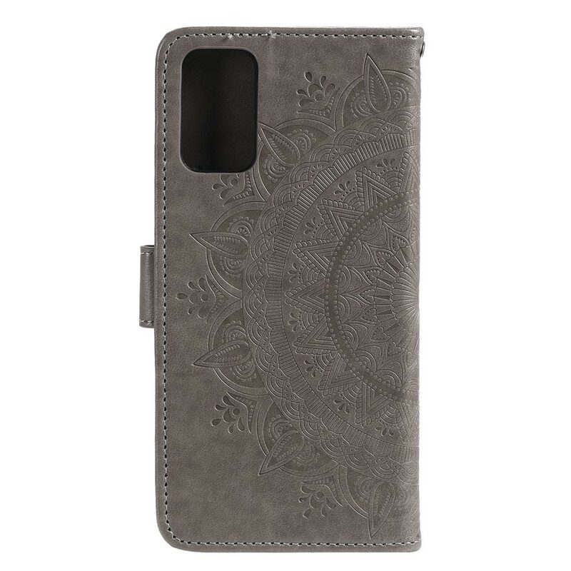 Custodia in pelle Huawei P Smart 2021 Mandala Del Sole