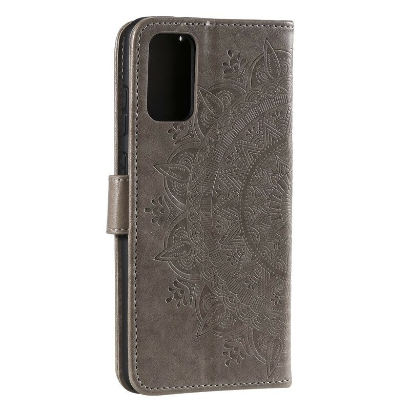 Custodia in pelle Huawei P Smart 2021 Mandala Del Sole