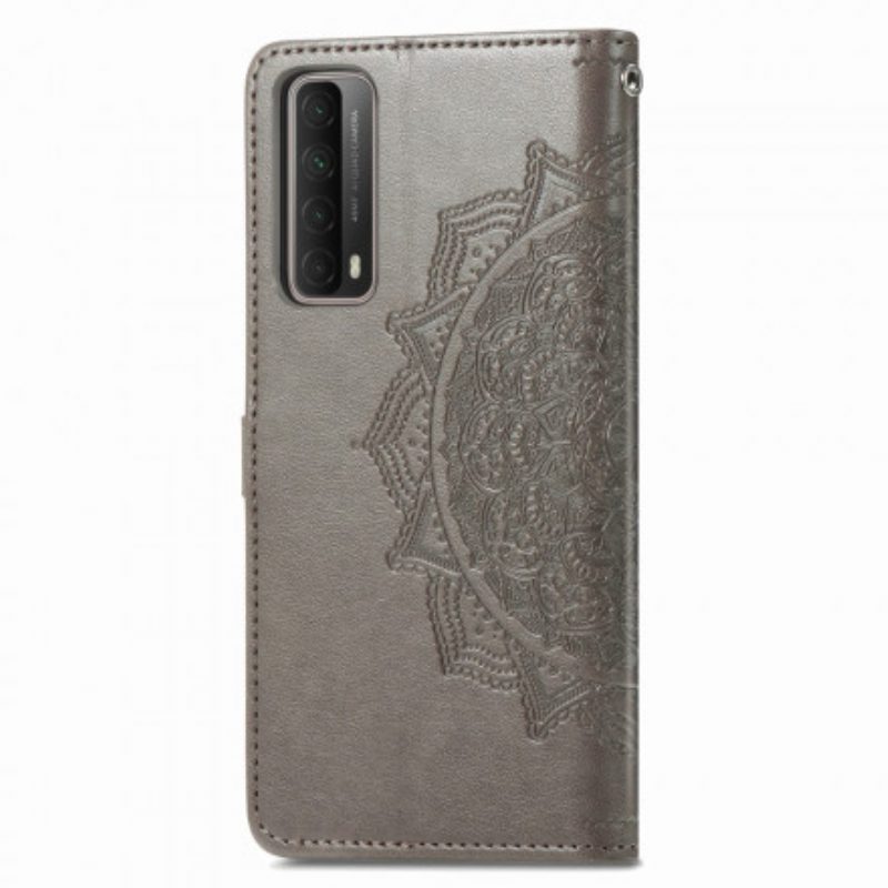 Custodia in pelle Huawei P Smart 2021 Mandala Medioevo