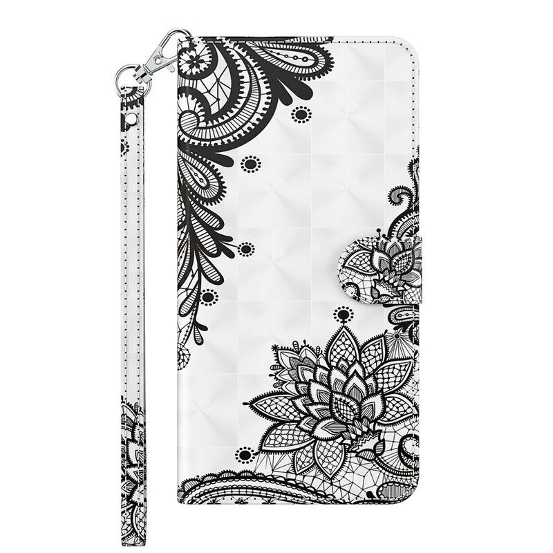 Custodia in pelle Huawei P Smart 2021 Pizzo Elegante