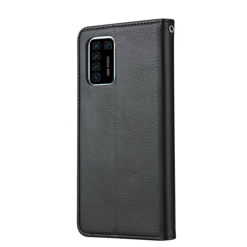 Folio Cover Huawei P Smart 2021 Custodia in pelle Portacarte In Ecopelle