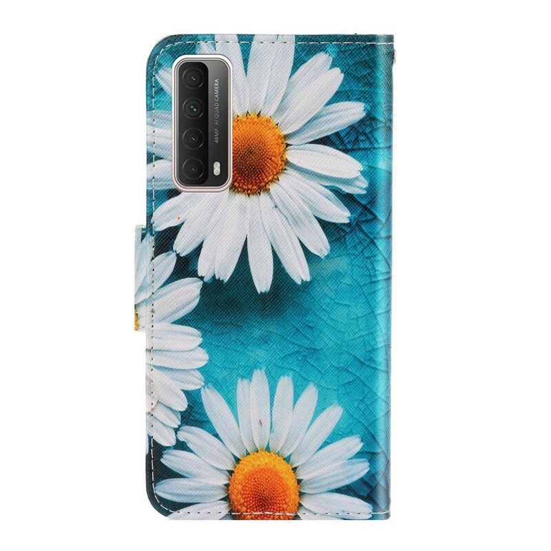 Folio Cover Huawei P Smart 2021 Margherite Perizoma