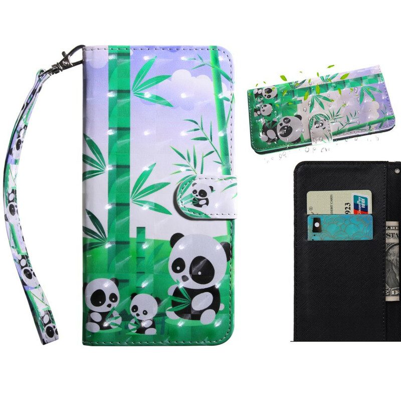 Folio Cover Huawei P Smart 2021 Panda Punto Luce