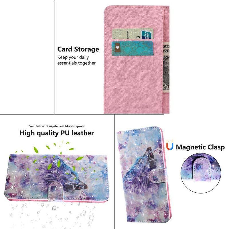 Folio Cover Huawei P Smart 2021 Punto Luminoso Gerald Il Lupo