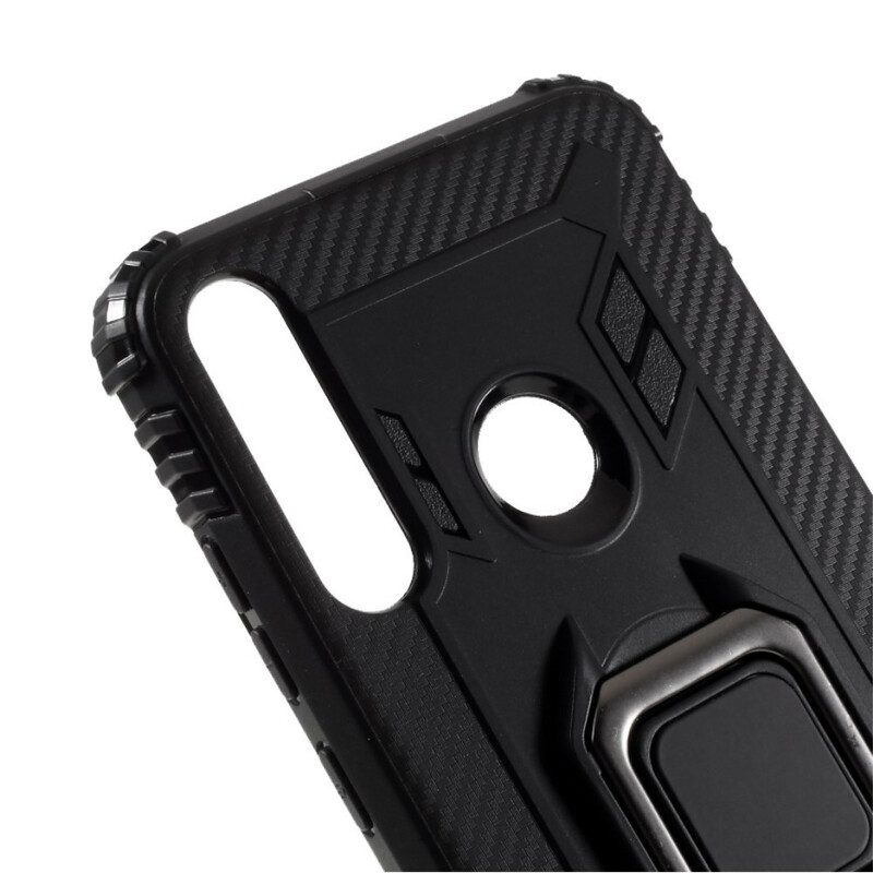 Cover Huawei Y6p Anello-supporto Resistente