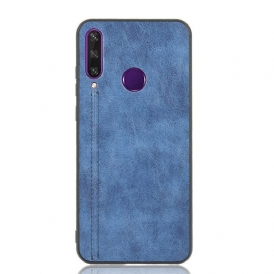 Cover Huawei Y6p Effetto Pelle Couture