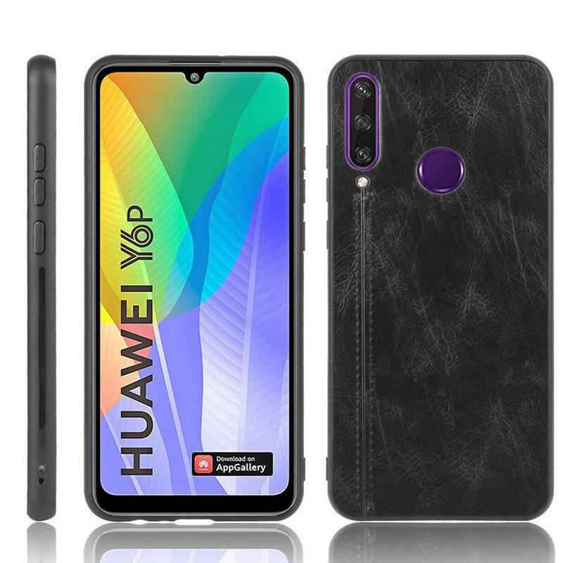 Cover Huawei Y6p Effetto Pelle Couture