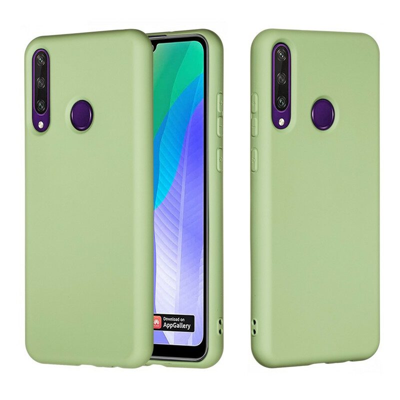 Cover Huawei Y6p Silicone Liquido Con Cordino