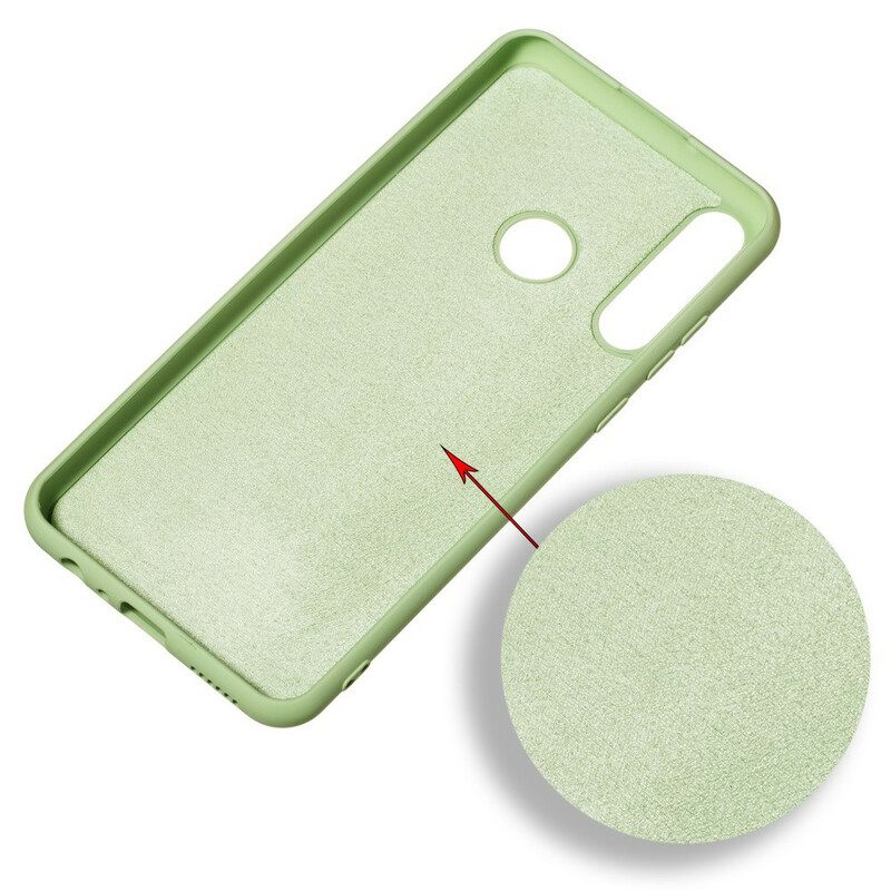 Cover Huawei Y6p Silicone Liquido Con Cordino