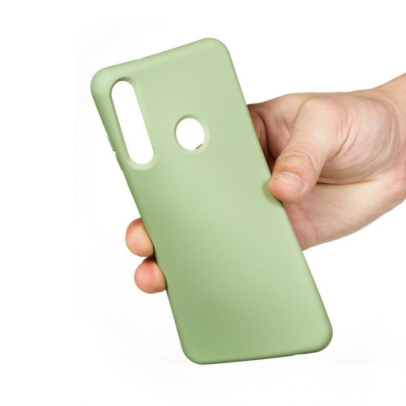 Cover Huawei Y6p Silicone Liquido Con Cordino